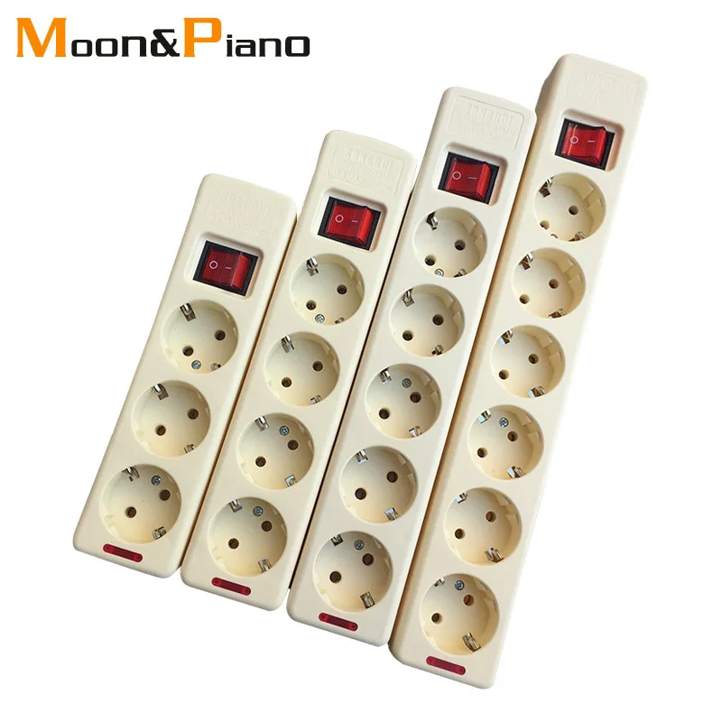 6 AC EU Plug Мощность благодаря полному отсутствию проводов доска розетки разъем