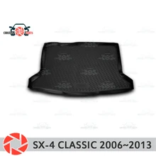 Коврик багажного отделения для Suzuki SX4 классический 2006~ 2013 Магистральные коврики Нескользящие полиуретан грязь защиты багажник Тюнинг автомобилей