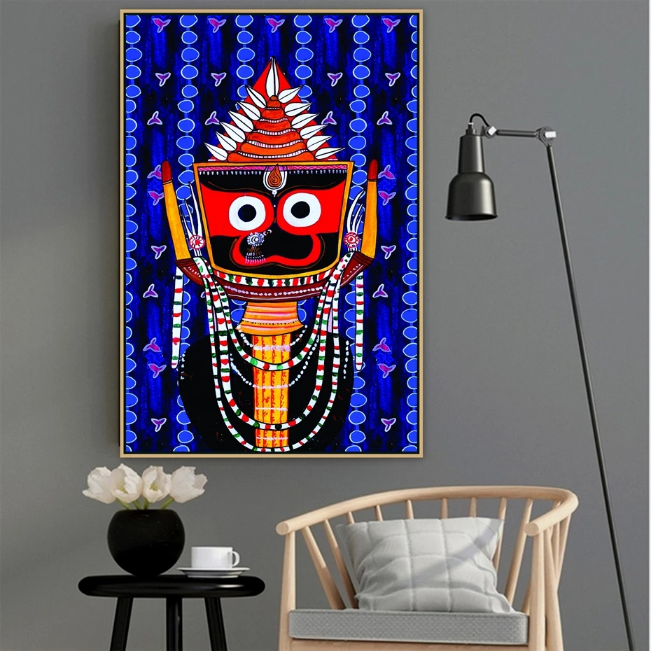 The Shree Jagannath Temple of Puri Lord Odisha Indian God Holy Canvas ручной работы картина печатный плакат