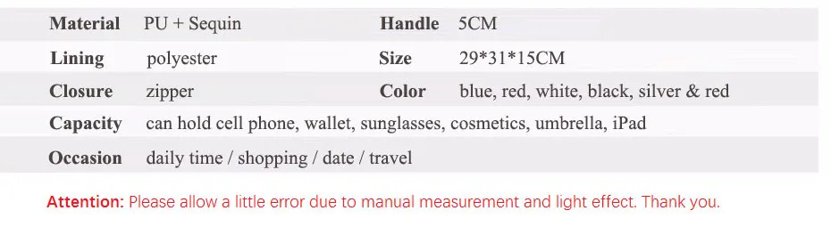 MJ Sequin Backpack Women Fashion Sequined PU Leather Backpack Travel Bag Female Shining Daypack for Teenage Girls (39)