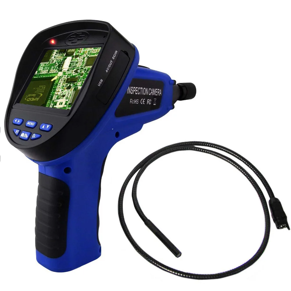

3.5 LCD Monitor 1M Endoscope Boroscope 8.5mm Diameter Removable Tube IP67 Waterproof Level with SD 2GB