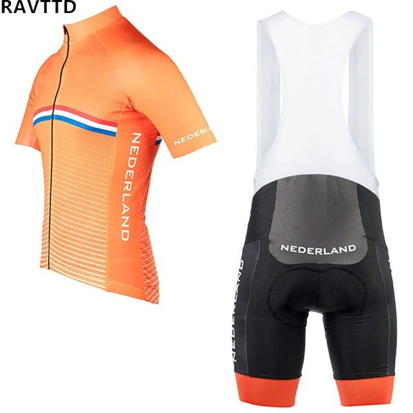 

Netherlands 2019 Men's Summer Pro Cycling Jerseys Short Sleeve Cycling Shirt Clothing Breathable Bike Clothes Ropa Ciclismo