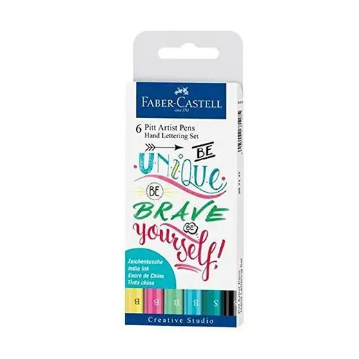 Faber Castell тушью Питт художественный маркер ручка мягкие ручки-щетки - Color: 267116