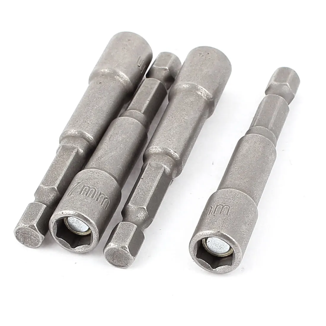 UXCELL 5Pcs Hex Nuts Driver 1/4" Shank 7Mm Hex Socket Impact