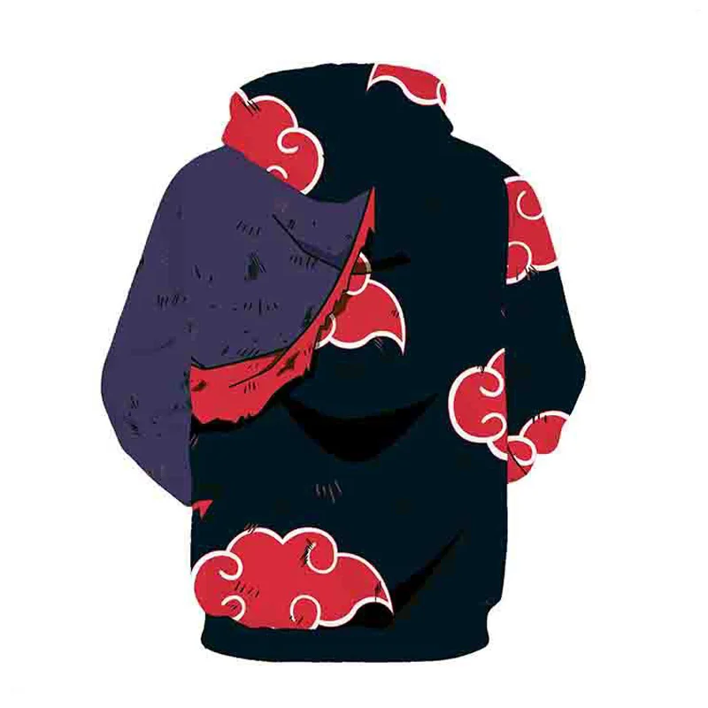 Coshome Naruto 3D Hoodies Anime Boruto Akatsuki Jacket Uchiha Itach Cosplay Costumes Kakashi Sweatshirt Men (8)
