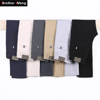 6 Color Casual Pants Men 2019 Spring New Business Fashion Casual Elastic Straigh Trousers Male Innrech Market.com