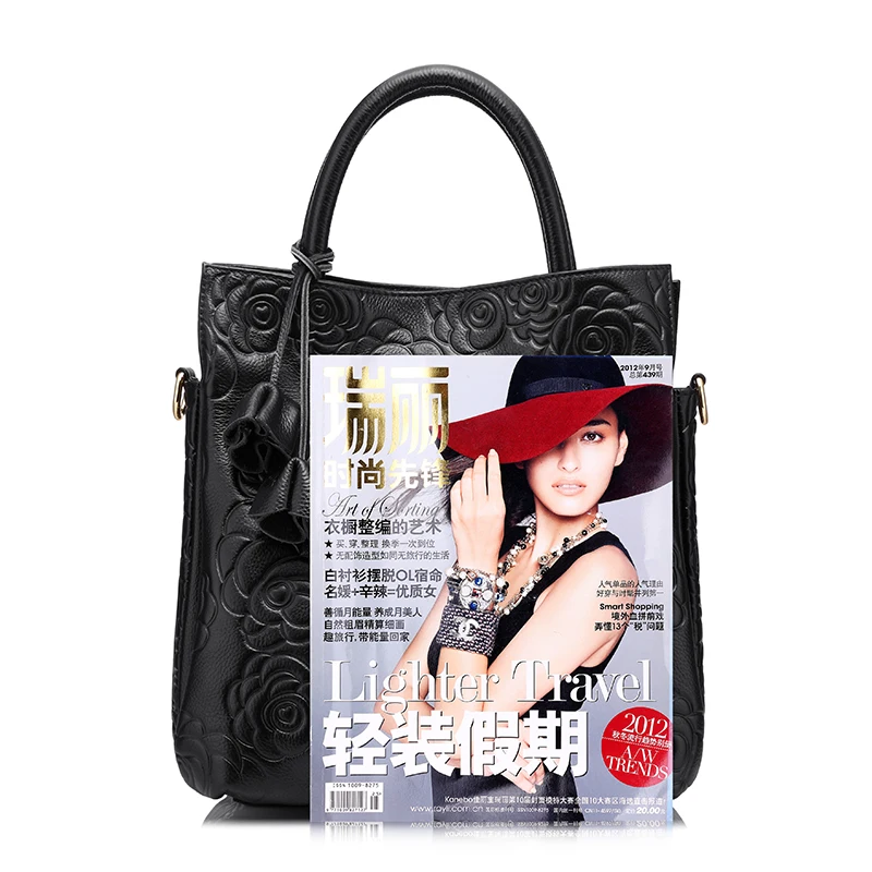 Женская сумка из натуральной кожи с короткими ручками REALER|genuine leather bag|bag ladiestote bag |