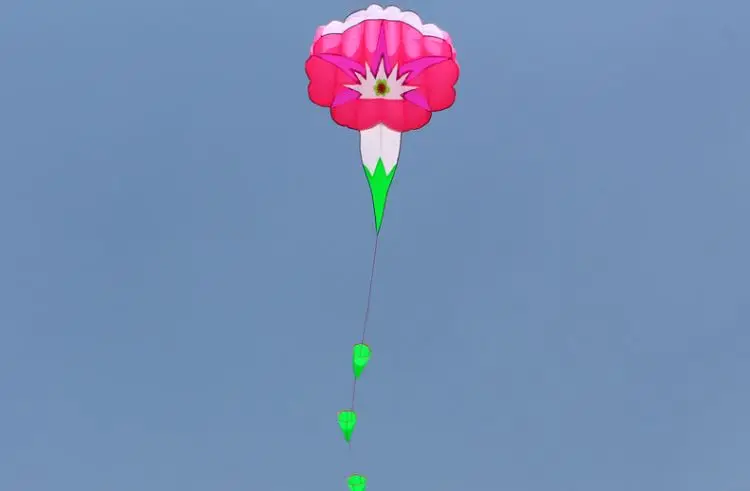 outdoor games fun garden wind spinn kids flying kite string morning glory kite Flowers girl beach toy single line kite wholesale