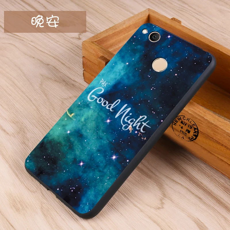 Xiaomi Redmi 4x Case Original Cover for Xiaomi Redmi 4x Case Cover Skin Wolf Fish Skull Redmi 4x Fundas 100% 9