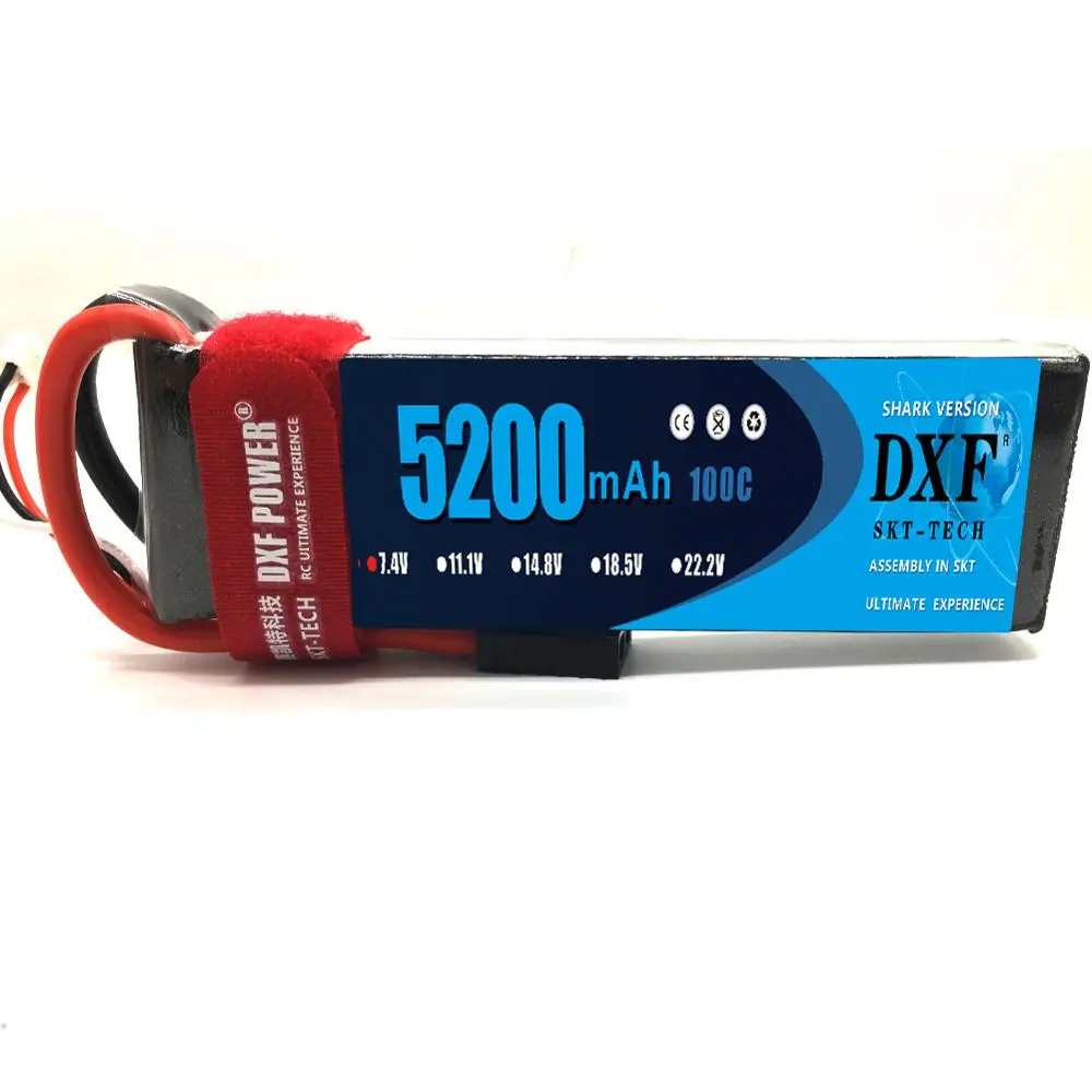 DXF 2S 7.4V 5200mah 100C