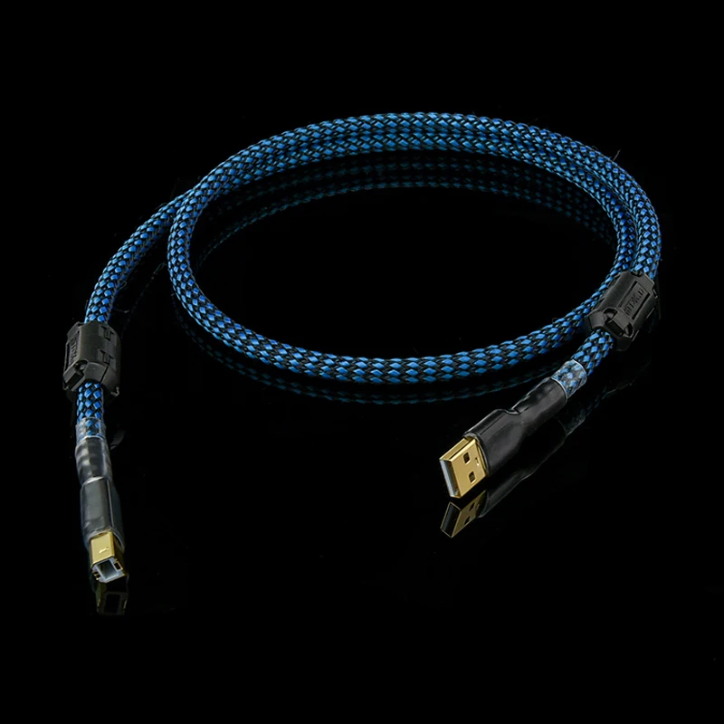 

Braid High Quality Hifi Audio USB Cable Type A to Type B Hifi Data Cable For DAC USB cable
