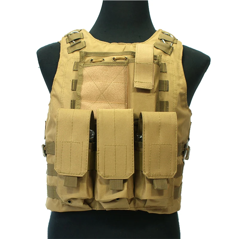 

Detachable Multi-pocket Vests CS Navy Seals Vests MOLLE Paintball Vest Sleeveless Uniform Military Tactical Equipment Air Force