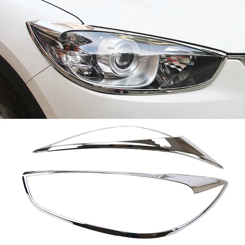 Prix pour Chrome Tête Avant Lumière Couvercle De La Lampe Trim Fit Pour 2012 2013 2014 2015 2016 Mazda CX-5 CX5 Phare Moulage Garnish Surround Cadre Prix pour Chrome Tête Avant Lumière Couvercle De La Lampe Trim Fit Pour 2012 2013 2014 2015 2016 Mazda CX-5 CX5 Phare Moulage Garnish Surround Cadre