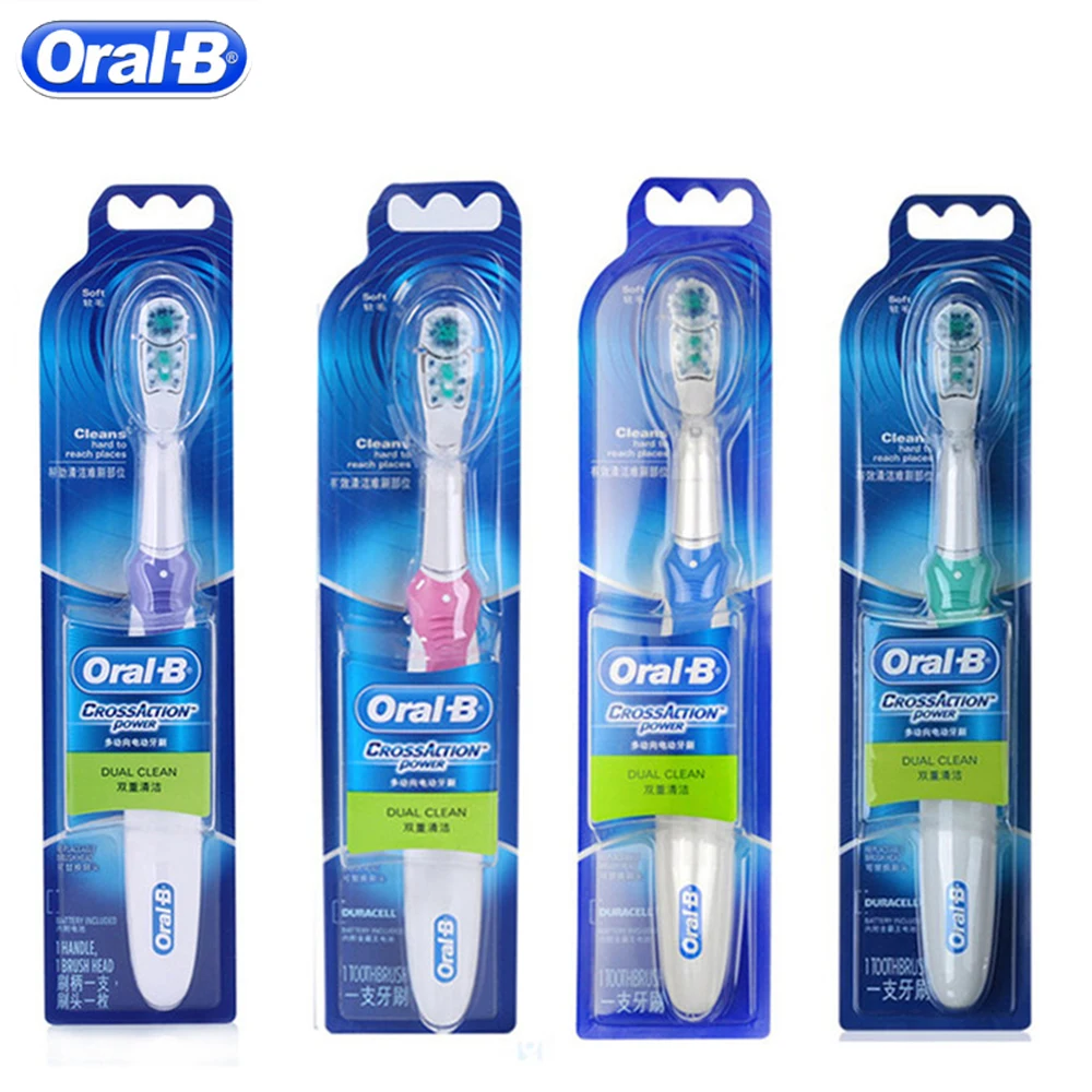 Oral B Cross Action Electric Toothbrush Dual Clean Teeth Whitening No-Rechargeable Sonic Tooth Brush Soft Teeth Brush For Adult Oral B Cross Action Electric Toothbrush Dual Clean Teeth Whitening No-Rechargeable Sonic Tooth Brush Soft Teeth Brush For Adult