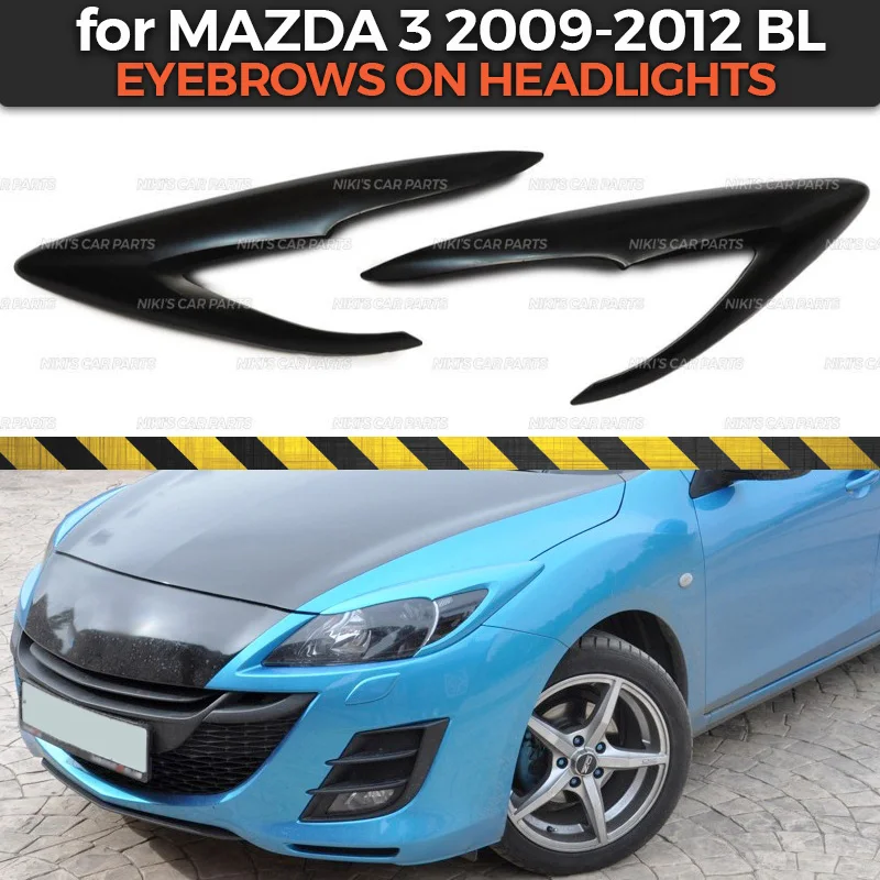 Накладка на передние фары для Mazda 3 BL 2009 2012 накладка ресницы из АБС пластика