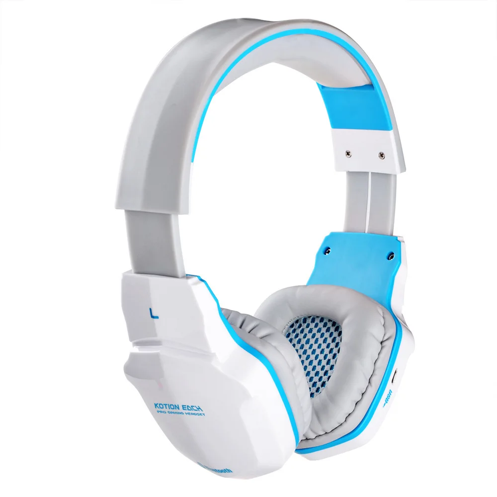 

Wire Wireless Bluetooth Stereo Gaming Headphone Game Earphone with Mic for iPhone6/iPhone6 Plus Samsung Tablet PC White Color