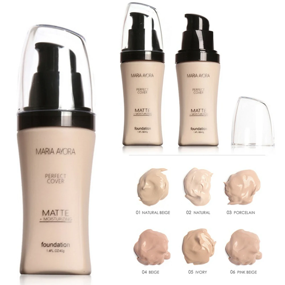 Base Face Liquid Foundation Concealer Moisturizer Oil-control Makeup Cosmetic |