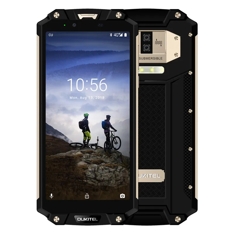 OUKITEL WP2 IP68 Водонепроницаемый 6 0 "18:9 Android 8 MT6750T Восьмиядерный 4 Гб ОЗУ 64 ПЗУ 10000 мАч
