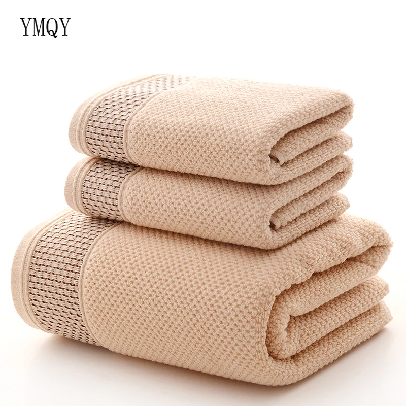 YMQY Drop Shipping Cotton Fabric Towel Set 1PC Bath towels