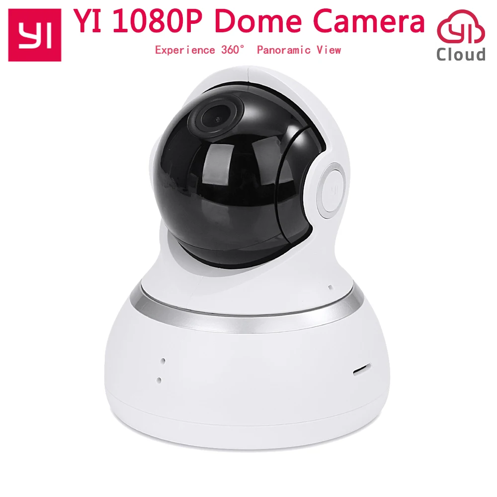 

[International Edition] Yi 1080P Dome Camera Pan-Tilt Control 112" Wide Angle 360" View Home WIFI Security IP Camera