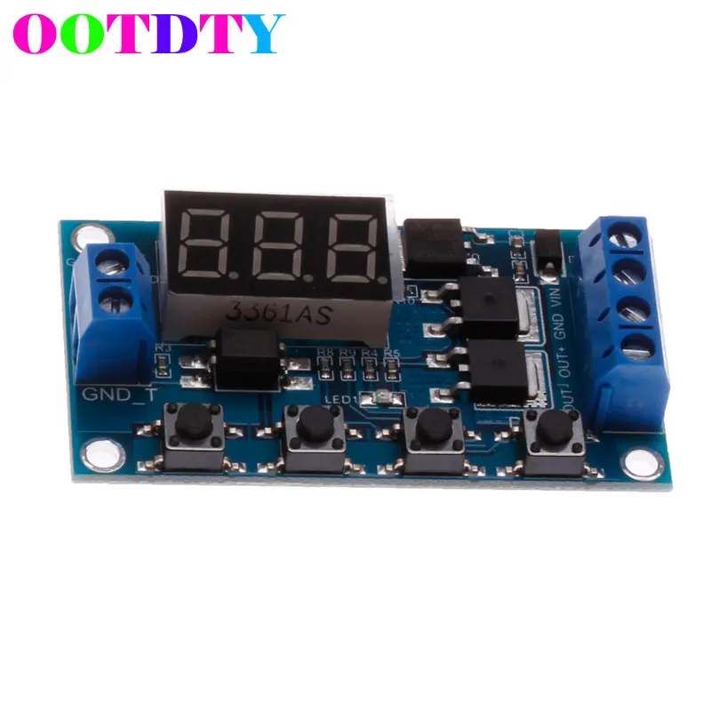 

Trigger Cycle Timer Delay Switch Circuit Board MOS Tube Control Module 12 24V