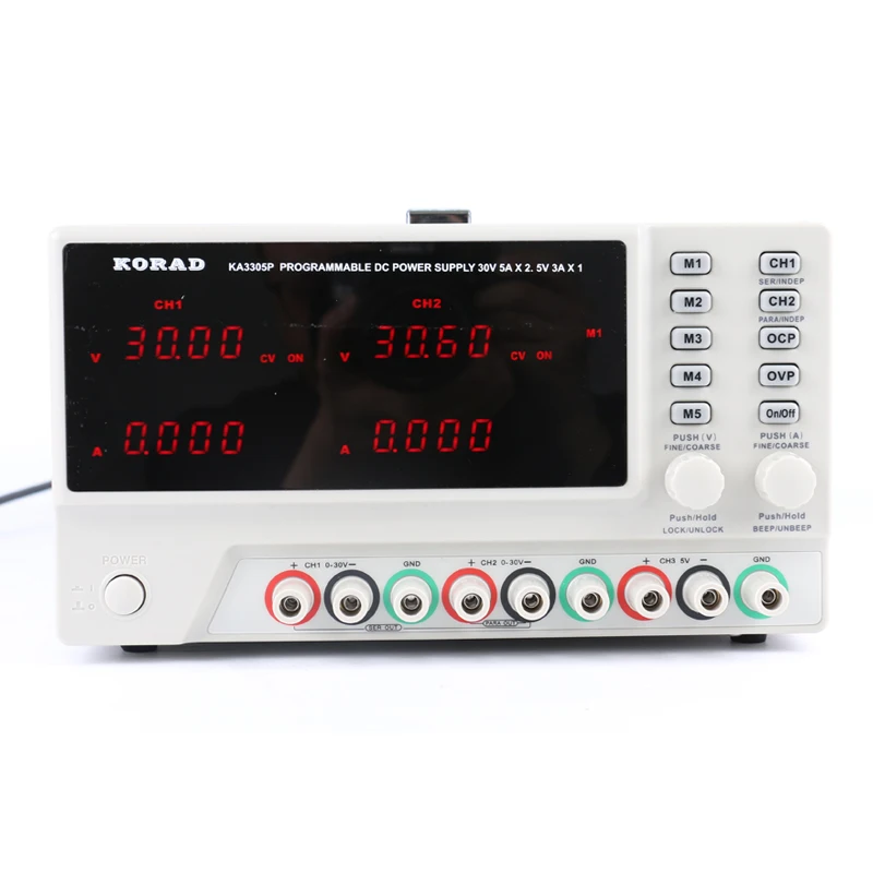 

KA3305P KA3303P Programmable Precision Variable Adjustable LCD Digital DC Triple Linear Power Supply Lab Switching Power Supply