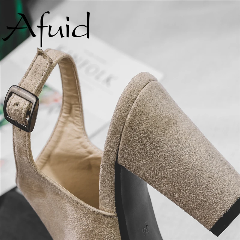 AFUID Classics Denim Handmade Jeans Skin Women High Heels 12cm Pumps Dress Party Casual Style Shoes Street Fashion With Big Size | Обувь