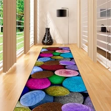 Else Зеленый Желтый Синий Коричневый Галька Камни 3d принт Нескользящая микрофибра моющаяся длинная дорожка коврик коврики для прихожей