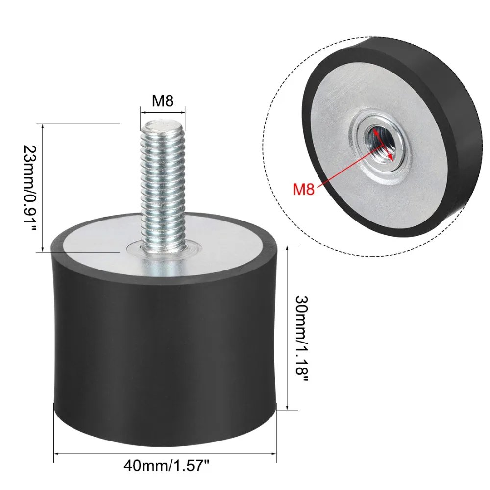 UXCEL 1 шт крепление M8/10/12 женские резиновые виброизоляторы крепления заменяет антивибрационные коврики без каблука Silentblock базовый блок