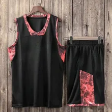 Мужской баскетбольный набор Униформа Молодежные баскетбольные комплекты Спортивная одежда Дышащие баскетбольные майки DIY Индивидуальные тренировочные костюмы