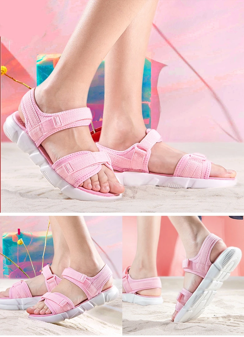 CAMEL/женские уличные пляжные сандалии; ультралегкие модные дизайнерские Летние Повседневные Удобные уличные туфли на застежке-липучке
