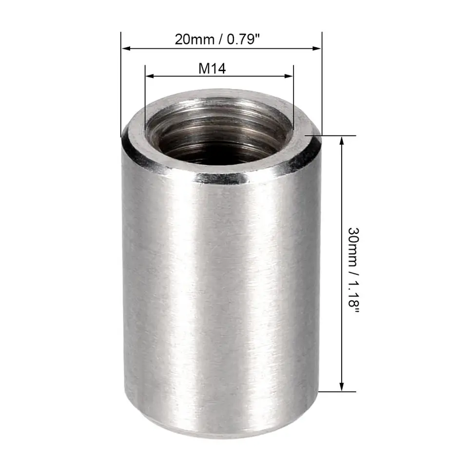 M10 M12 Stainless Steel SS304 Round Coupling Nut - China Round Coupling - View #11