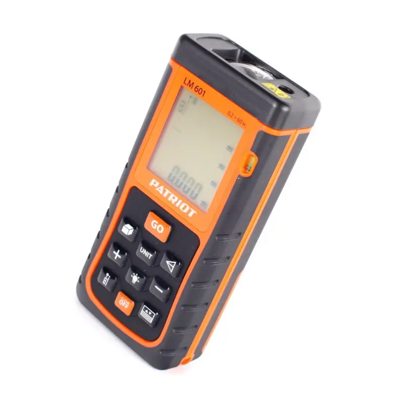 Дальномер лазерный PATRIOT LM601 (Дальность измерений 60м., класс лазера II, класс защиты IP54)