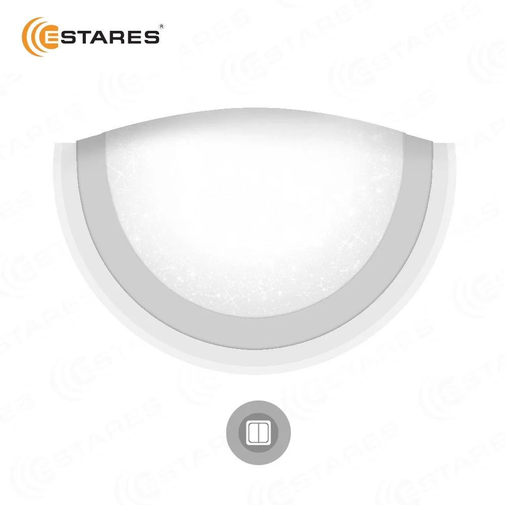 

ESTARES Controlled LED wall lamp ARION 10W OV-284-ON / OFF-SHINY-220-IP44