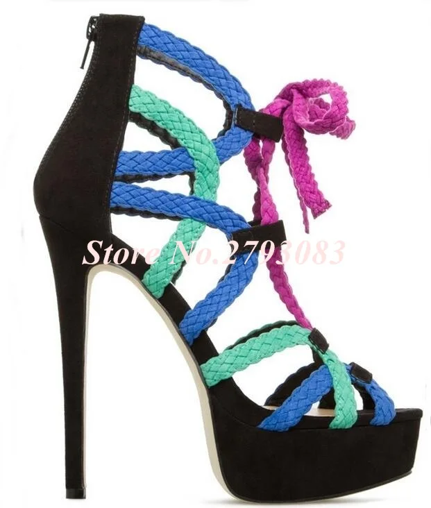 2019-Newest-Weave-Braid-Gladiator-Sandals-Women-Cut-out-Lace-up-High-Platform-Ladies-Shoes-With (2)