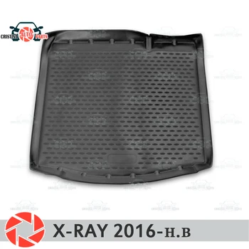 

For Lada X-RAY 2016-2018 trunk mat floor rugs non slip polyurethane dirt protection interior trunk car styling