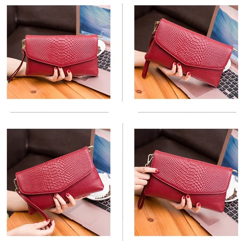 MJ Brand Serpentine Genuine Leather Women Messenger Bag Female Small Crossbody Bag Natural Real Leather Day Clutch with Wristlet (17)