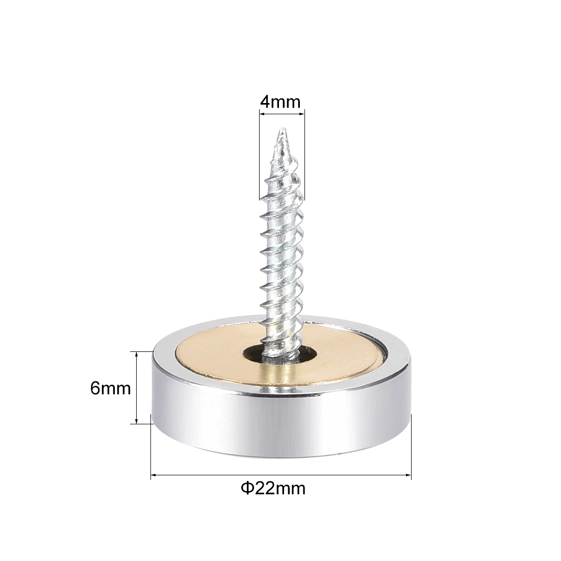 UXCELL 2 шт. зеркальные винты Наборы декоративные Кепки покрытие ногтей Полировка Нержавеющая сталь 16/18/20/22/25 мм используется в зеркала чайные столики