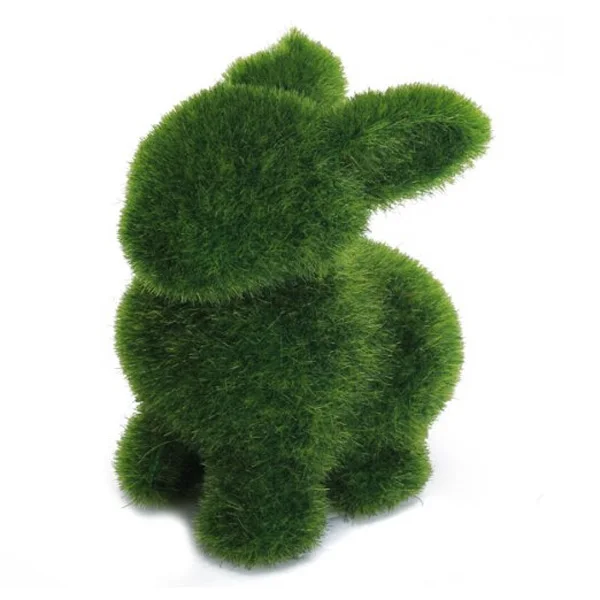 

Novelty Handmade Artificial Turf Grass Animal Rabbit Home Office Ornament Room Easter Bunny Baby Kids Toy Artwork Handiwork Gift