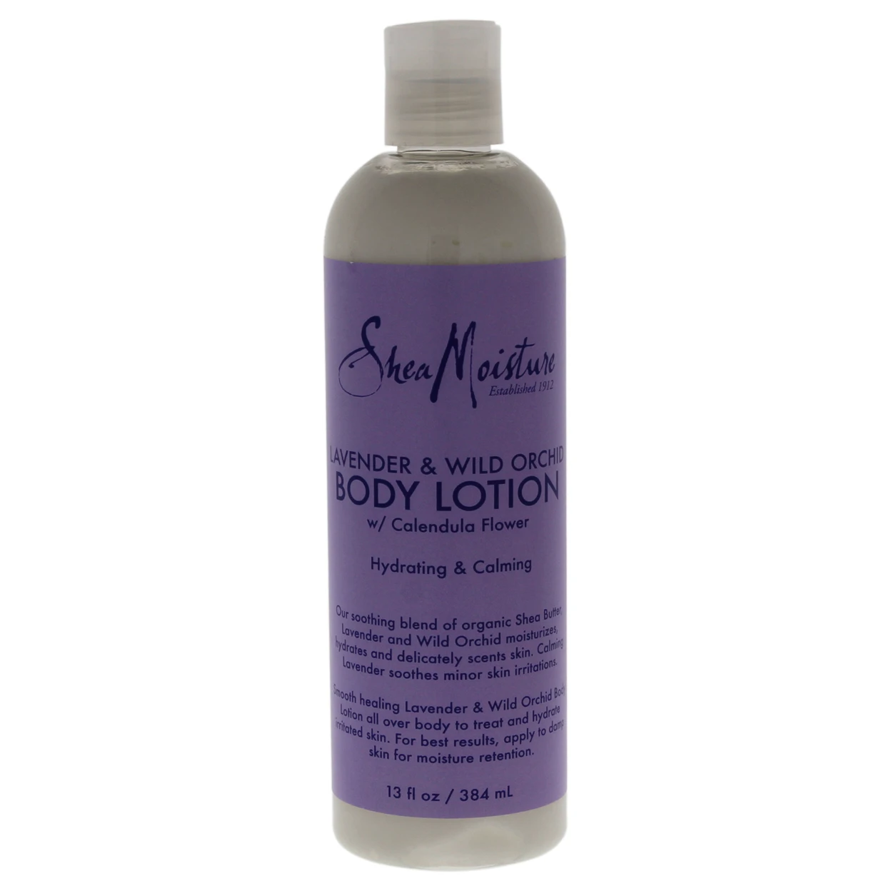 Lavender & Wild Orchid Body Lotion by Shea Moisture for Unisex - 13 oz Body Lotion