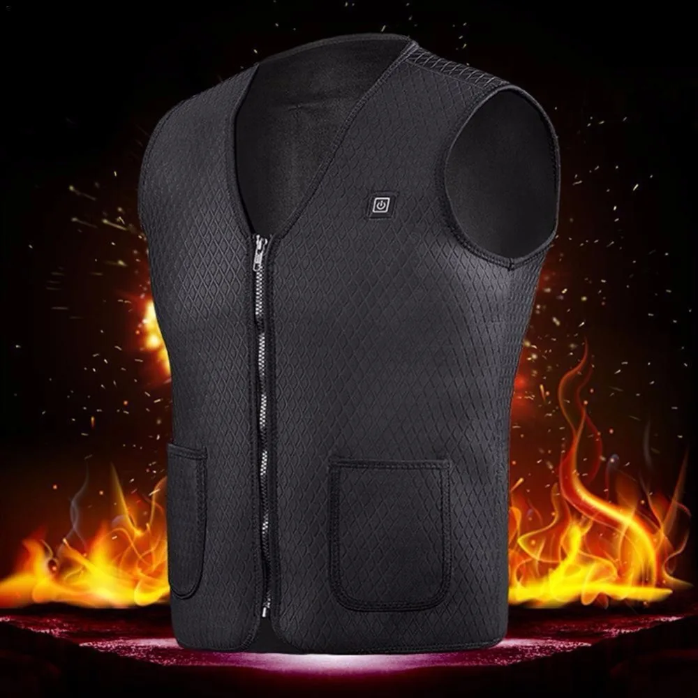 Drop ship New 2018 Upgraded Men Outdoor USB Infrared Heating Vest