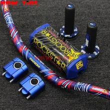 28 мм 1 1/8 ''фактурой печати 80 см толстый руль+ ручки+ бар RISER для Honda CRF250 CRF450 Байк внедорожных мотоциклов