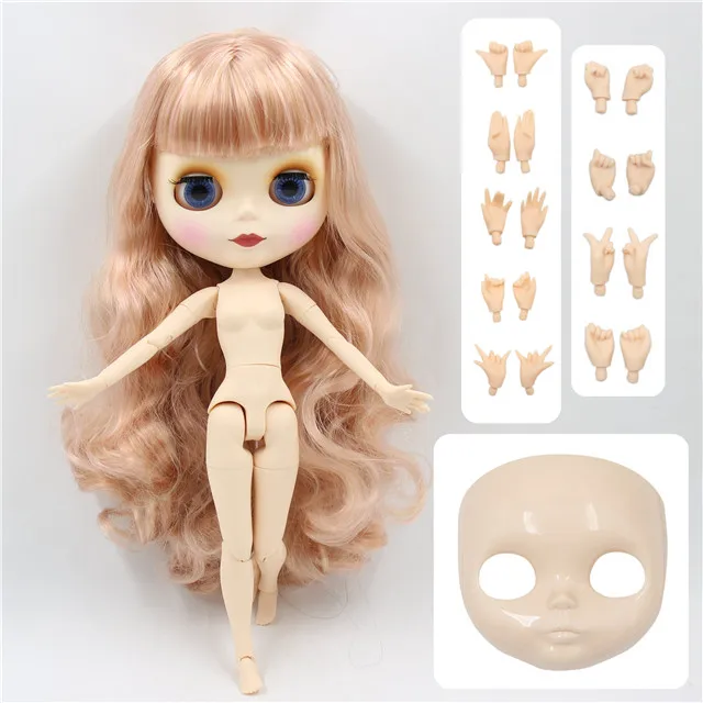 Заводская кукла blyth 1/6 bjd нормальное/шарнирное тело 30 см, руки AB и Лицевая панель как подарки - Цвет: joint doll