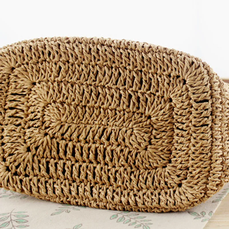 Women Summer Travel Straw Bags INS Popular Female Hot Handbag Casual Lady Beach Shoulder Bag Large Holiday Knitted Bolsa SS3251 (7)