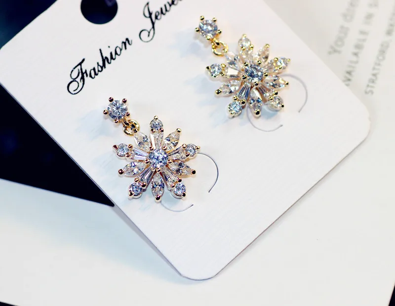 Новинка 2021 серьги из серебра 925 пробы с кристаллами от Swarovski оптовая продажа
