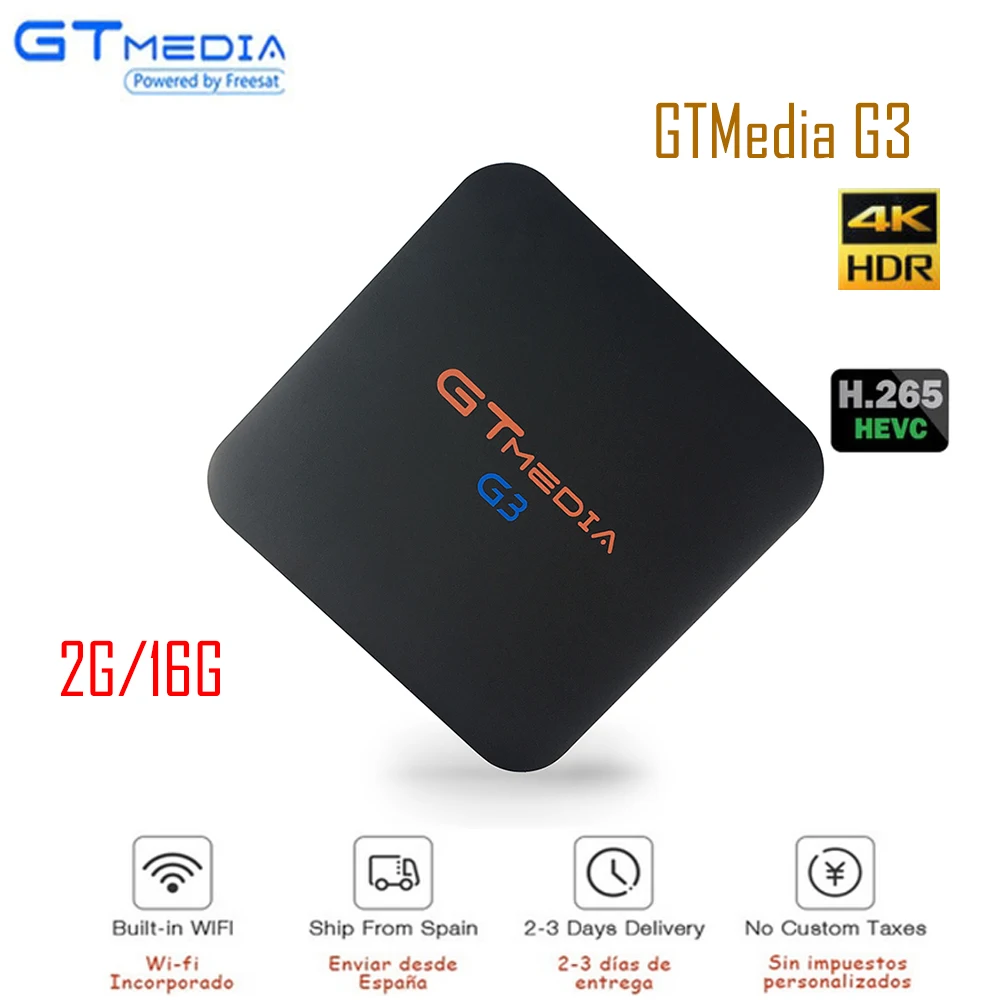 

GTMEDIA G3 S905W Android 7.1 Smart Tv Box Media Player 2G RAM 16G ROM+ Remote Control Built-in Wifi Support IPTV YouTube Set Top