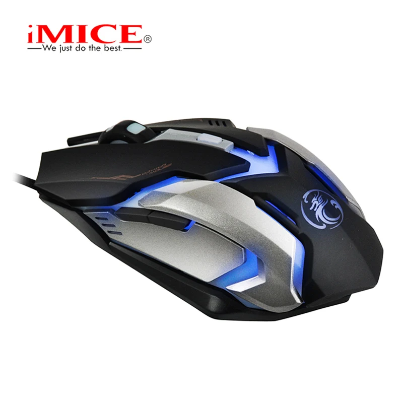  iMICE Wired Gaming Mouse USB Optical Mouse 6 Button V6 2400DPI Computer Pc Mouse for CS DOTA LOL Ga