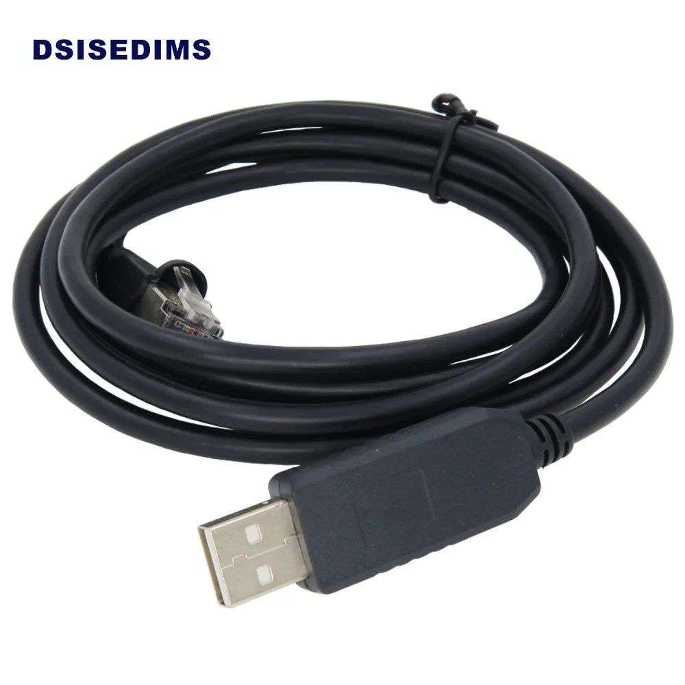 

High Quality 6FT Black Network Routers Cable FTDI USB RJ45 Serial for Cisco Router Console