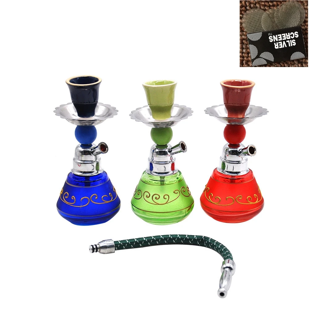 1Pcs Acrylic 4 color 106x22mm options narguile hookah complete set