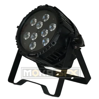 

2pcs/lot Waterproof Outdoor 9*18W Battery Par Light RGBWAUV 6IN1 Stage Lighting DMX Control for Nightclub Wedding Event Party